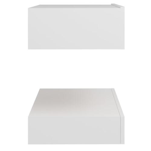 Tv-skab med LED-lamper 60x35 cm hvid