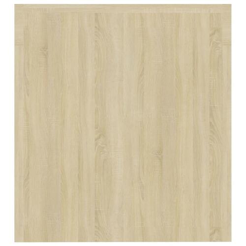 Tv-bord med LED-lys 140x36,5x40 cm sonoma-eg
