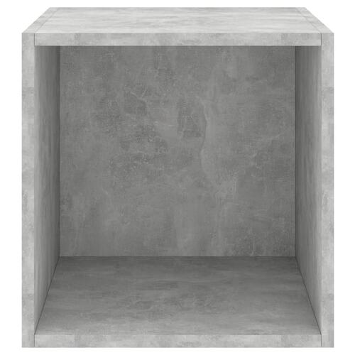 Vægskab 4 stk. 37x37x37 cm konstrueret træ betongrå