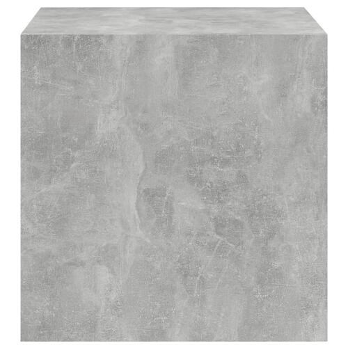 Vægskab 4 stk. 37x37x37 cm konstrueret træ betongrå