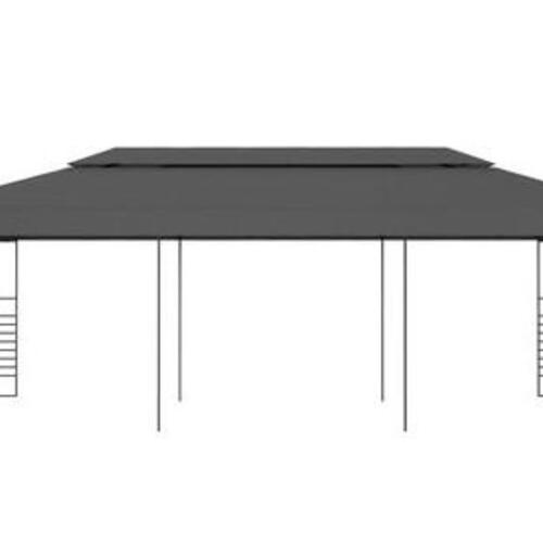 Pavillontelt 3x6 m antracitgrå