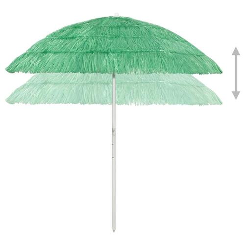 Hawaii-parasol 240 cm grøn