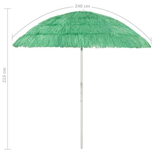Hawaii-parasol 240 cm grøn