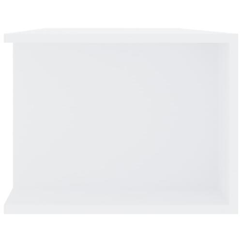 Tv-skab med LED-lys 135x39x30 cm hvid