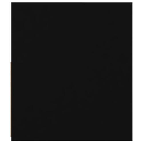 Tv-bord med LED-lys 120x35x40 cm sort
