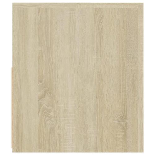Tv-bord med LED-lys 120x35x40 cm sonoma-eg