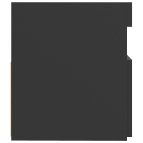 Tv-bord med LED-lys 120x35x40 cm grå