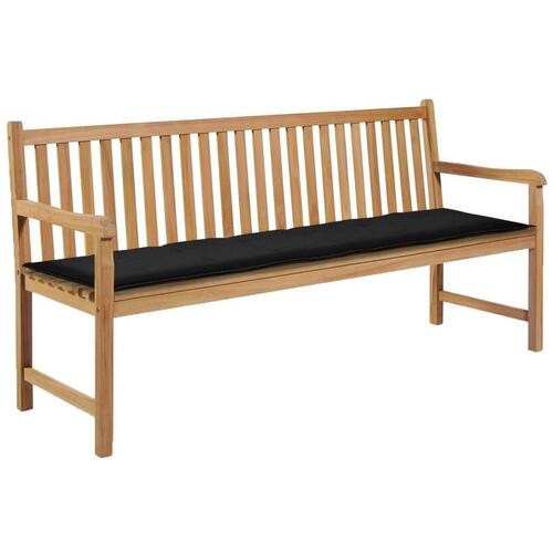 Hynde til havebænk 180x50x4 cm oxfordstof sort (OUTLET A)