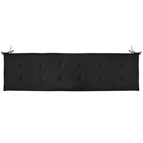 Hynde til havebænk 180x50x4 cm oxfordstof sort (OUTLET A)
