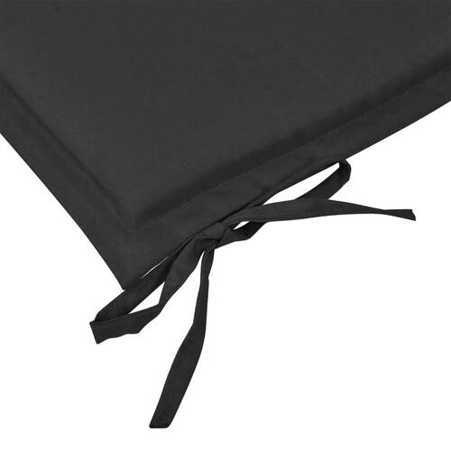 Hynde til havebænk 180x50x4 cm oxfordstof sort (OUTLET A)