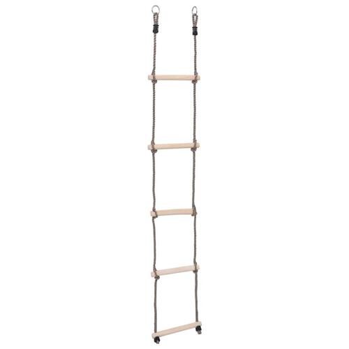 Stige med 5 trin 210 cm massivt fyrretræ