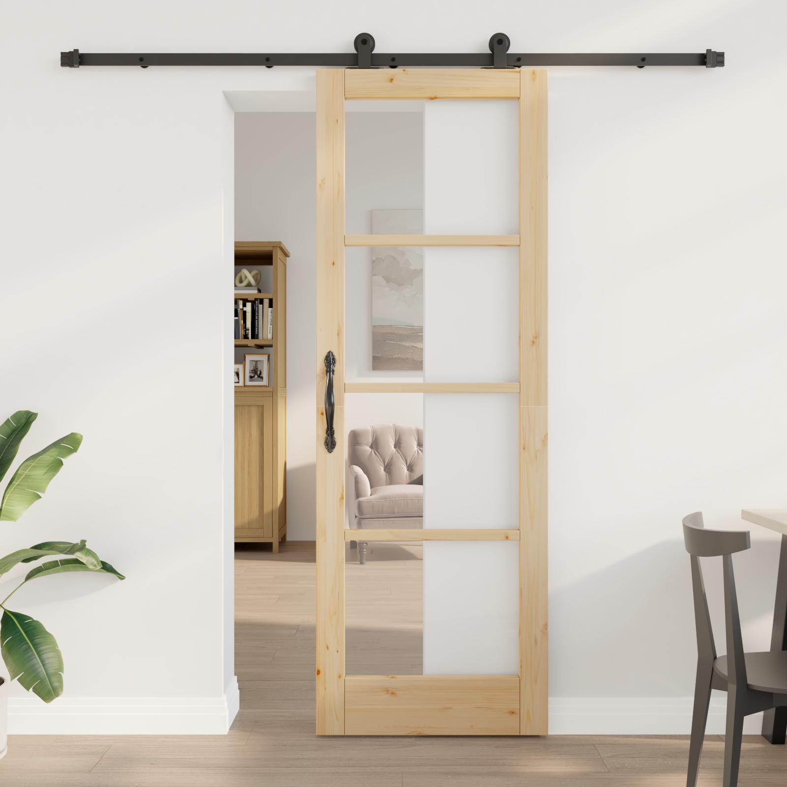 Glidende Dør med Hardware Sæt "ORKDAL" 73.5x211 cm