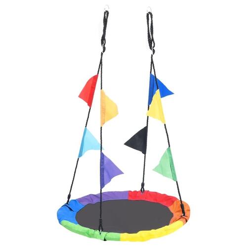 Regnbuegynge med flag 100 cm