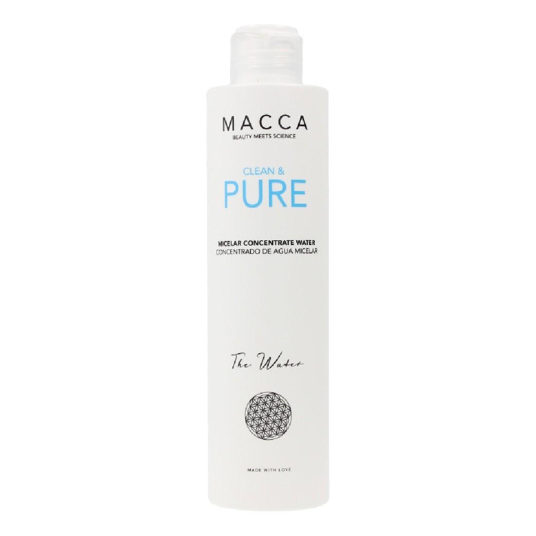 Makeupfjerner micellar vand Clean & Pure Macca Clean Pure Koncentreret 200 ml