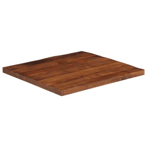 Bordplade 80x80x2,5 cm firkantet massivt genbrugstræ
