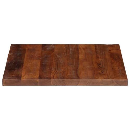 Bordplade 80x80x2,5 cm firkantet massivt genbrugstræ
