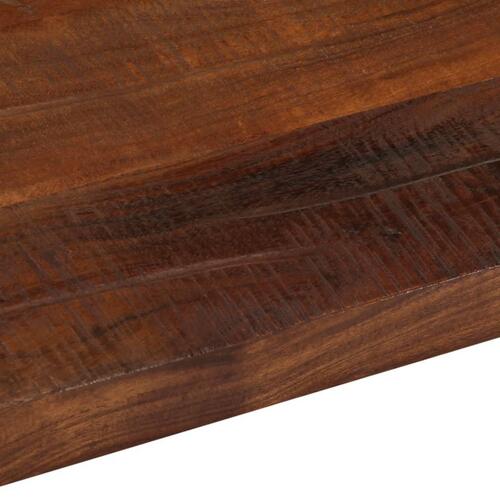 Bordplade 80x80x2,5 cm firkantet massivt genbrugstræ