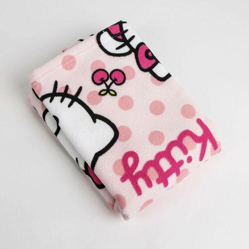 Poncho-håndklæde med Hætte Hello Kitty Lyserød 50 x 111,5 cm