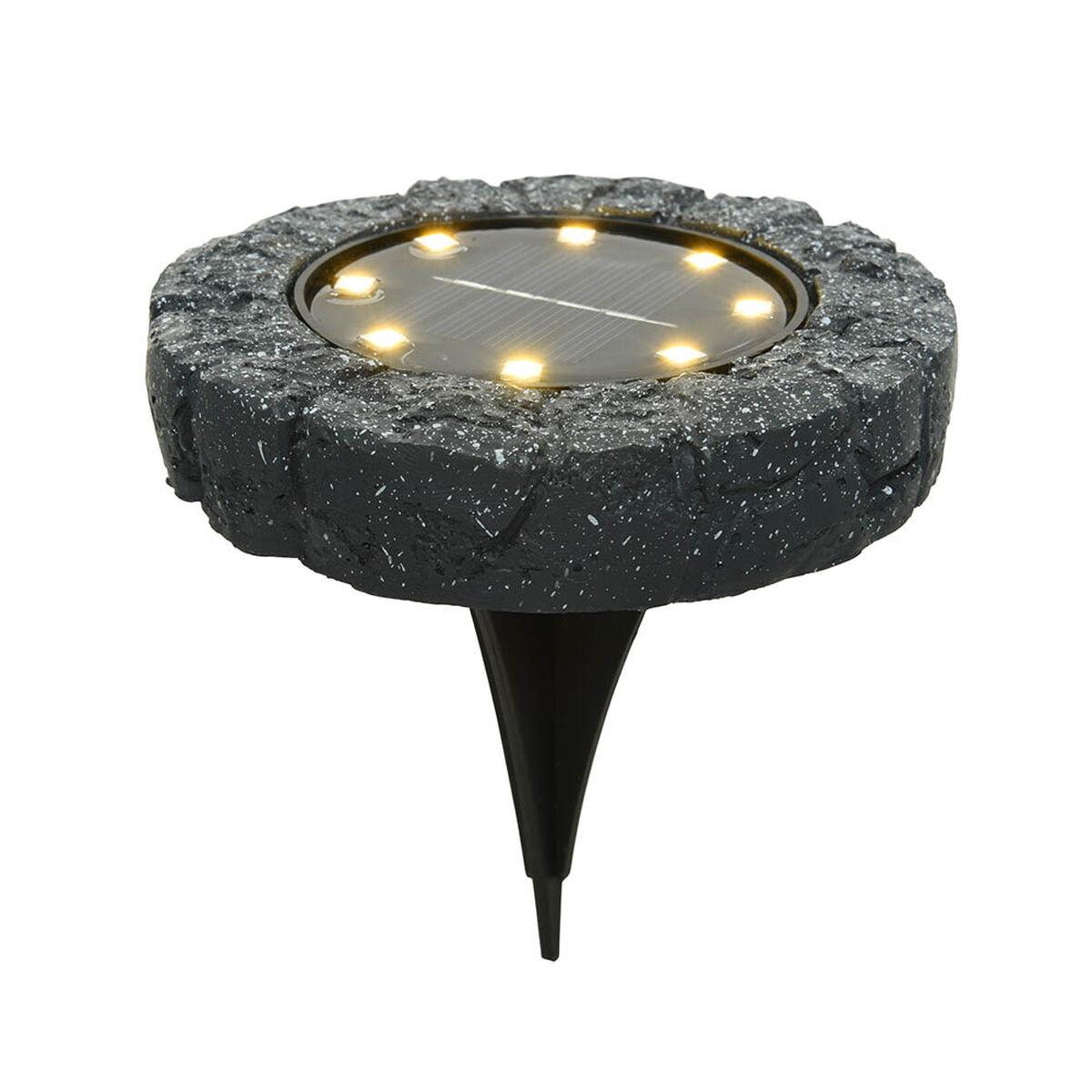 Lumineo havelampe - grå bøje i polyesterharpiks med LED, varm hvid