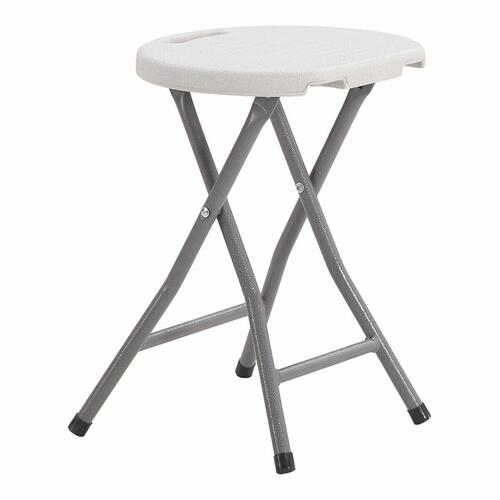 Sammenklappelig skammel EDM 73798 Hvid 33 x 30 x 45 cm