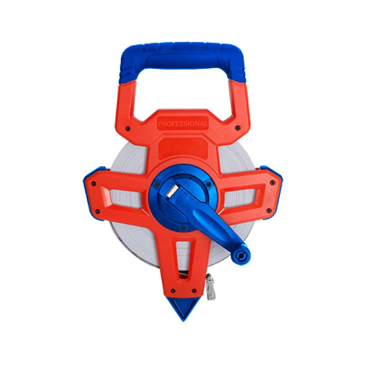 Workpro målebånd i glasfiber 100 m med håndsving