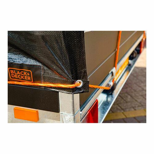 Trailer cover Black & Decker Sort 1,6 x 2,5 m