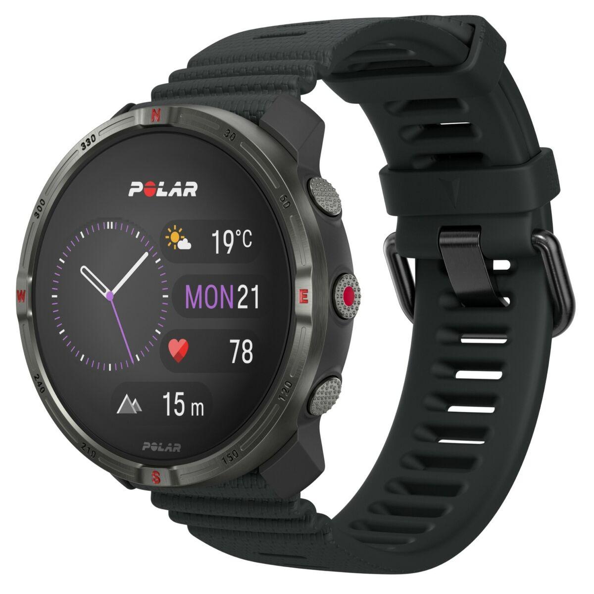 Polar Grit X2 smartwatch - sort (S-L, silikonerem)