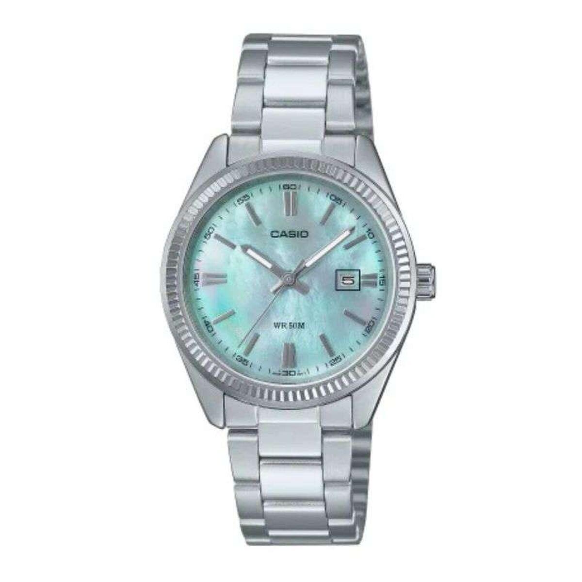 Casio herreur LADY DATE - Aqua Green, sølvfarvet