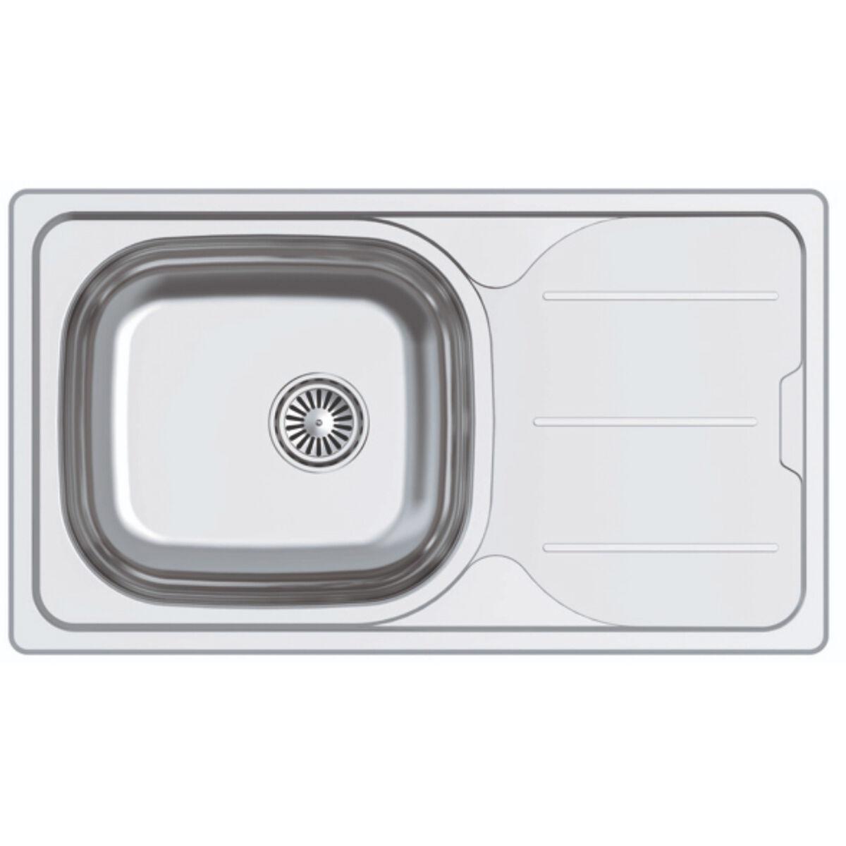 Cata CDS1 køkkenvask med ét rum - rustfrit stål, 76 cm