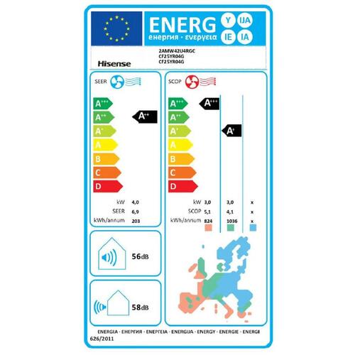 Aircondition Hisense 2AMW42CF99