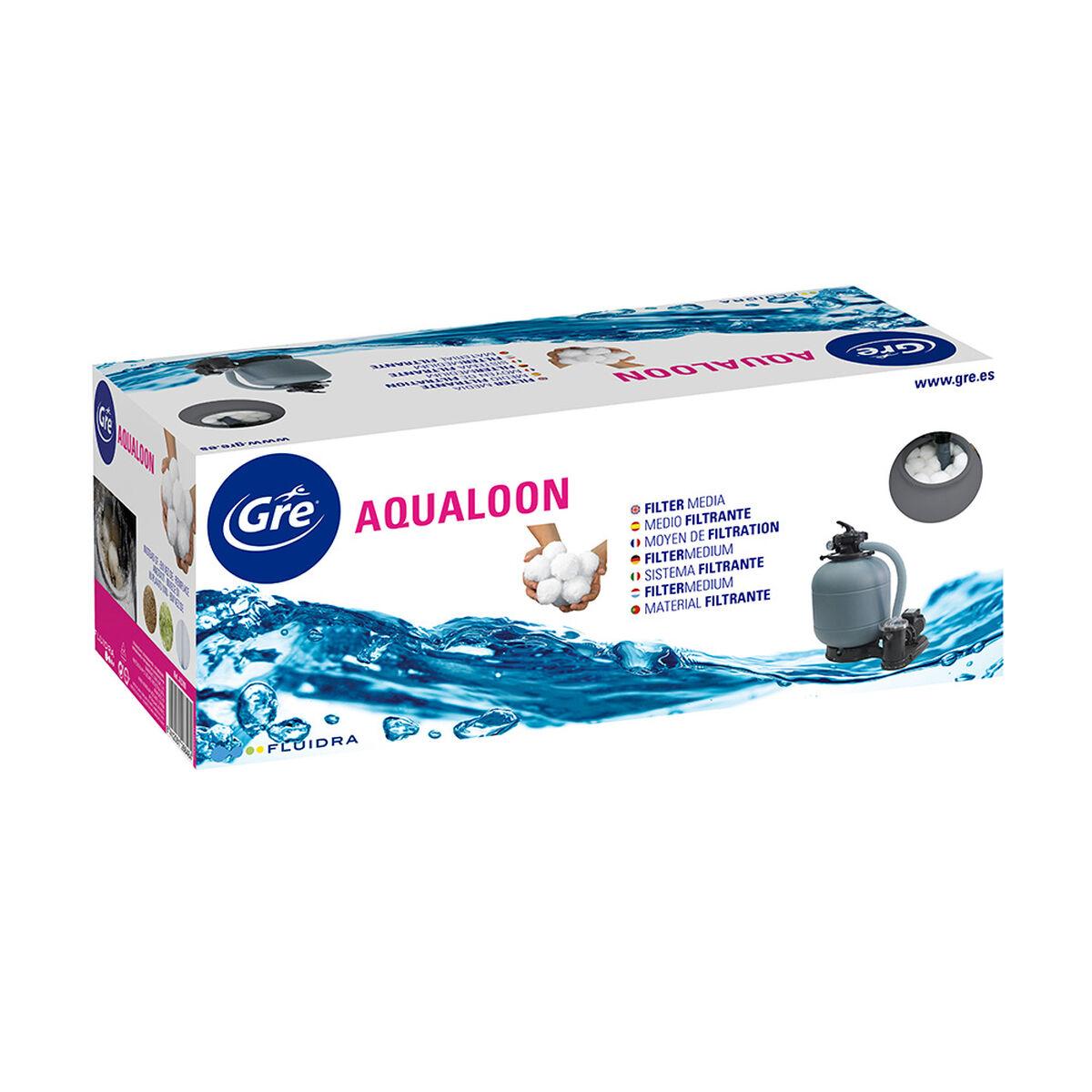 Gre Aqualoon poolfiltermedie AQ700 - hvid polyethylen