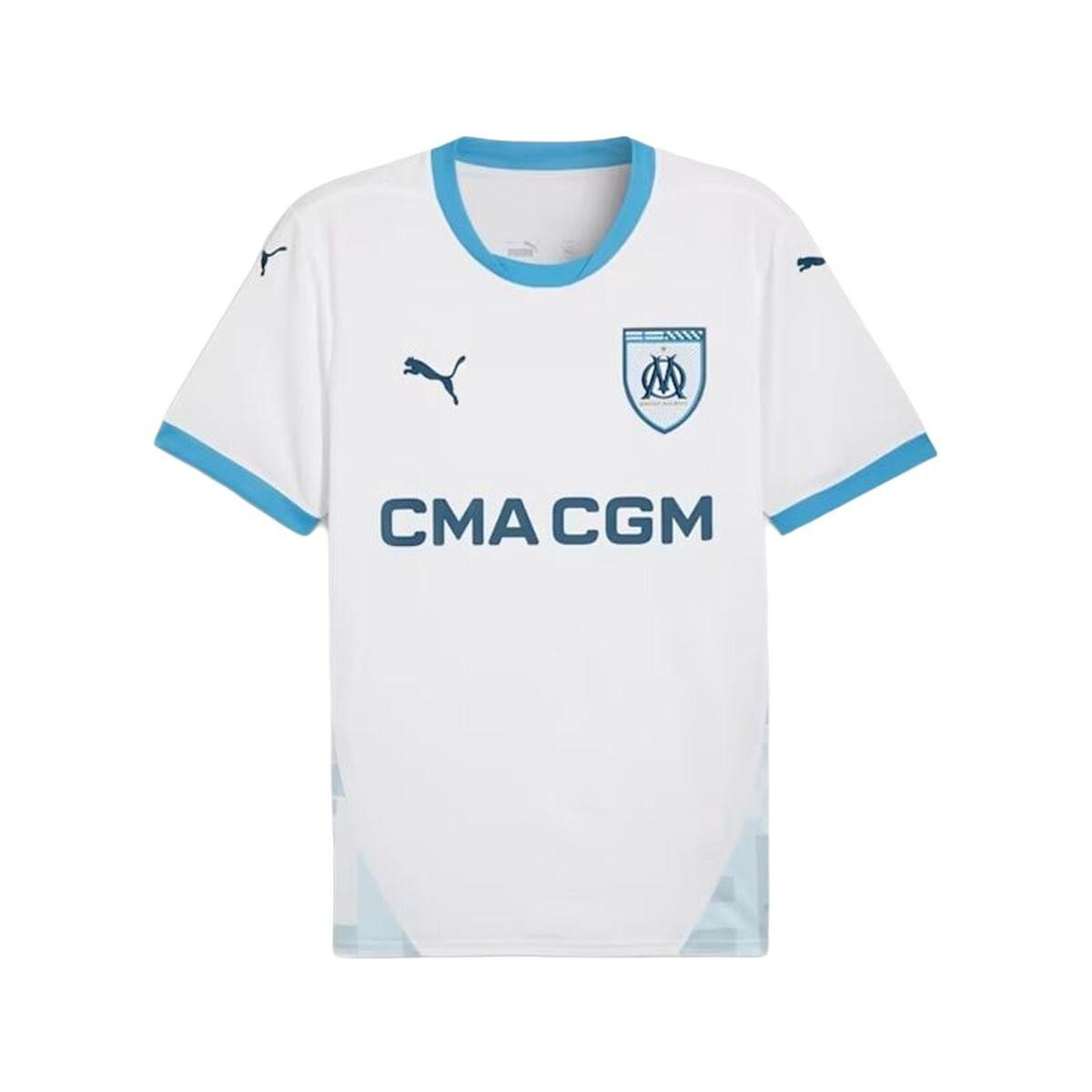 Puma Olympique de Marseille Home 24/25 kortærmet fodboldtrøje til mænd - S, hvid