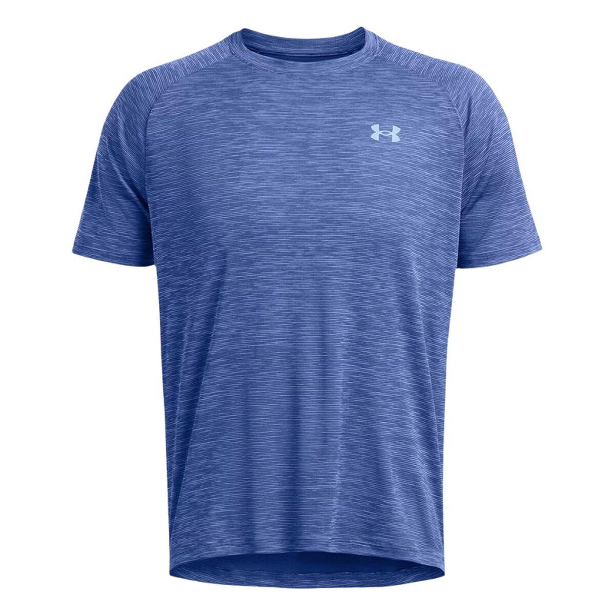 Kortærmet T-shirt til Mænd Under Armour Tech Textured Ss Mørkeblå XL