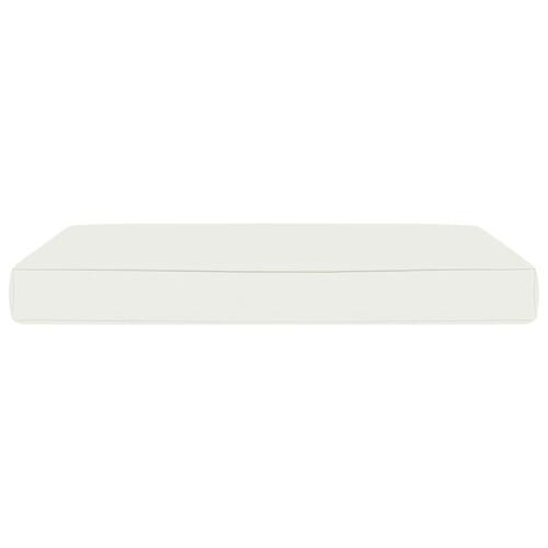 Pallehynde 60x60x8 cm oxfordstof cremefarvet