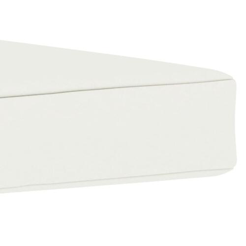 Pallehynde 60x60x8 cm oxfordstof cremefarvet