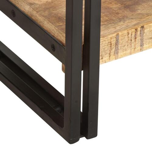 Bogreol med 5 hylder 40x30x180 cm massivt mangotræ