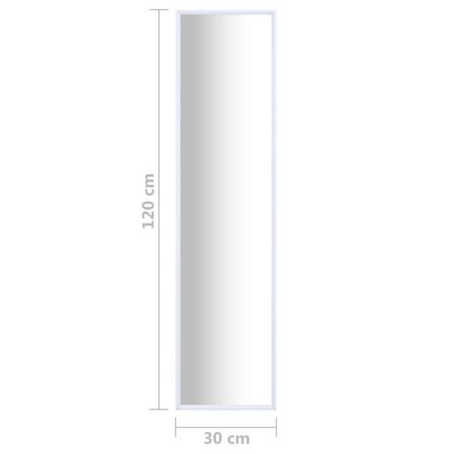 Spejl 120x30 cm hvid