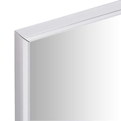 Spejl 140x60 cm sølvfarvet