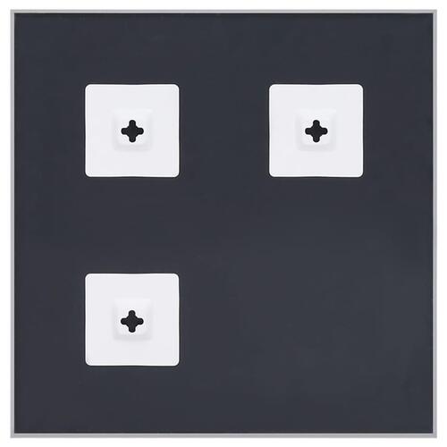 Spejl 70x70 cm sølvfarvet