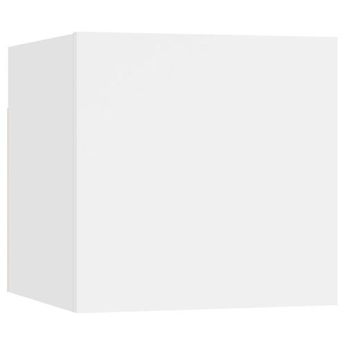 Væghængt tv-skab 30,5x30x30 cm hvid