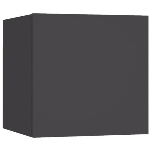 Væghængt tv-skab 30,5x30x30 cm grå