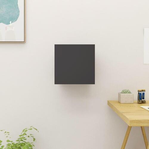 Væghængt tv-skab 30,5x30x30 cm grå
