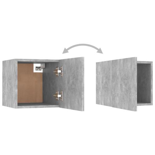 Væghængt tv-skab 30,5x30x30 cm betongrå