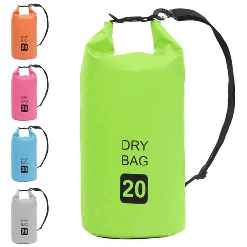 Vandtæt tørpose 20 l PVC grøn