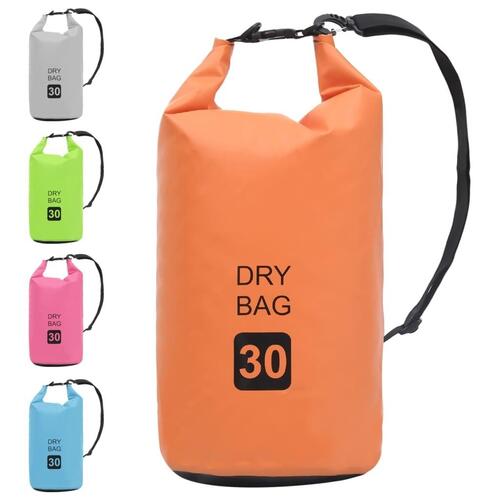 Vandtæt tørpose 30 l PVC orange
