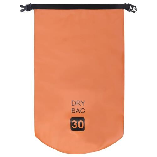 Vandtæt tørpose 30 l PVC orange