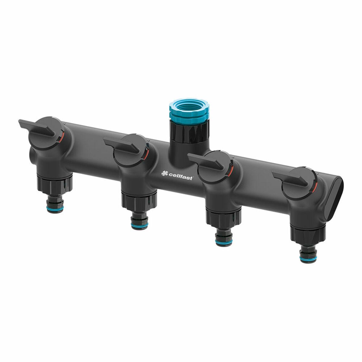 Cellfast Ergo slangefordeler 4-vejs - 3/4", 1/2", 1" billede