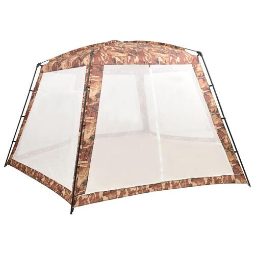 Pooltelt 660x580x250 cm stof camouflagefarvet