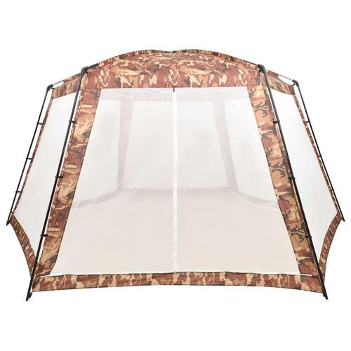 Pooltelt 660x580x250 cm stof camouflagefarvet