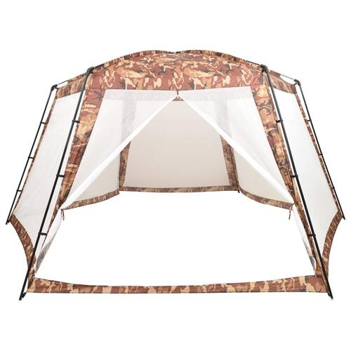 Pooltelt 660x580x250 cm stof camouflagefarvet
